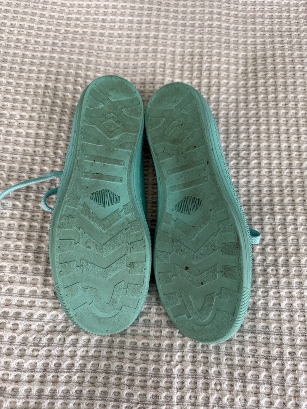 Palladium Women's Low-Top Canvas Sneakers in Aqua in size 7 - Picture 3 of 6